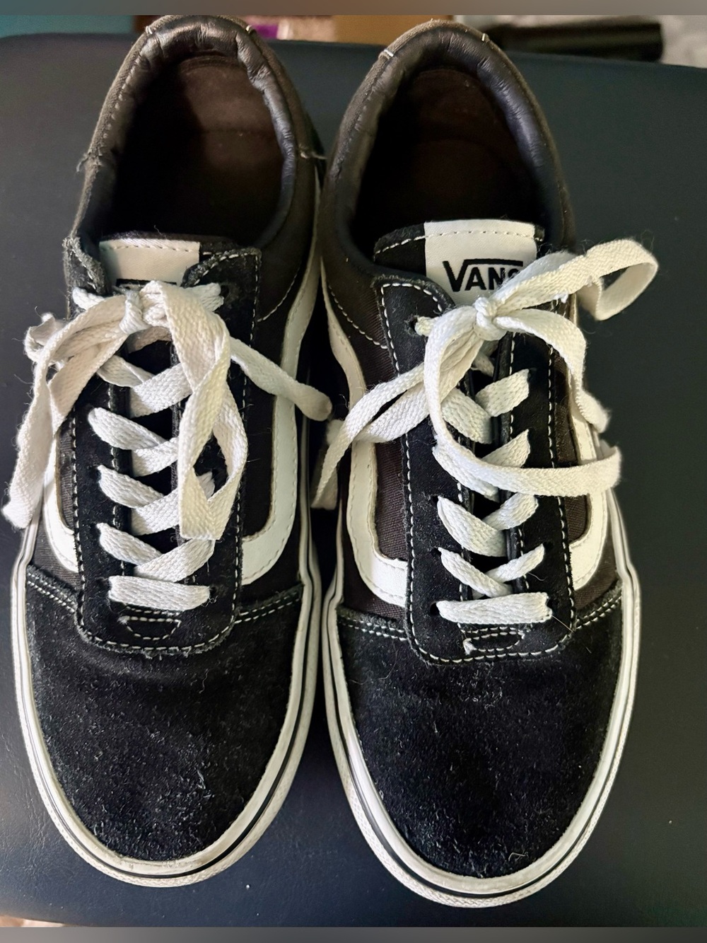 Vans Black and White Old Skool Skate Shoes